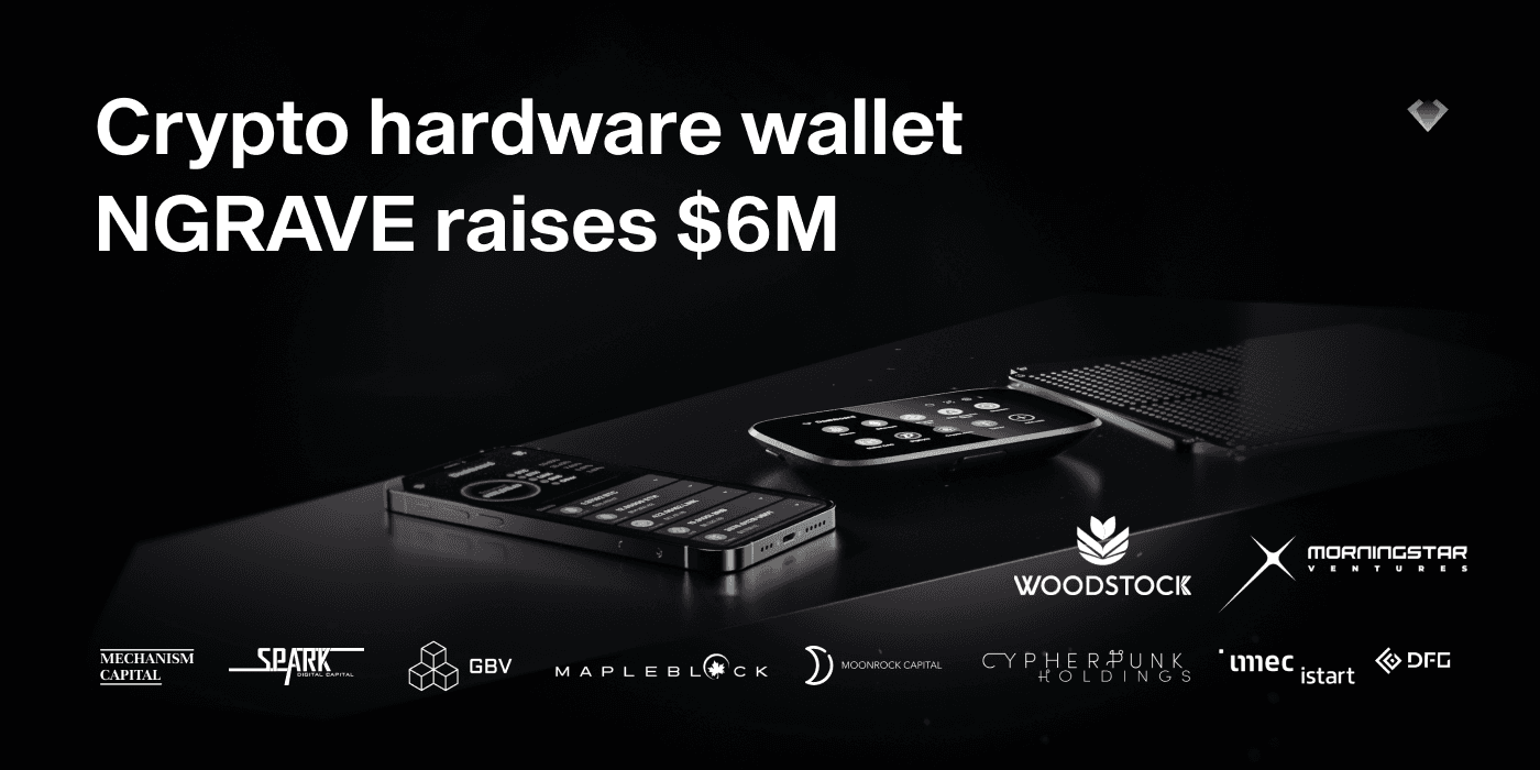Headline Crypto hardware wallet NGRAVE raises $6M, with NGRAVE ZERO and investor logos