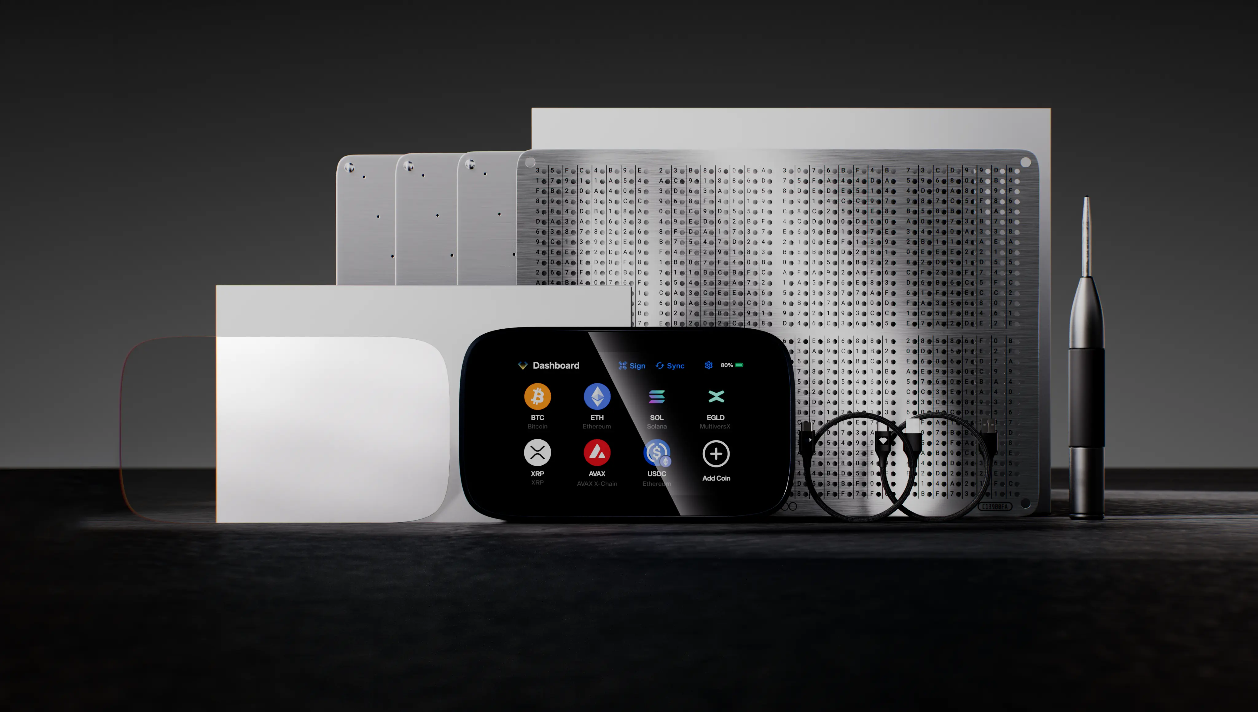 NGRAVE ZERO with GRAPHENE plates, cables and engraving pen